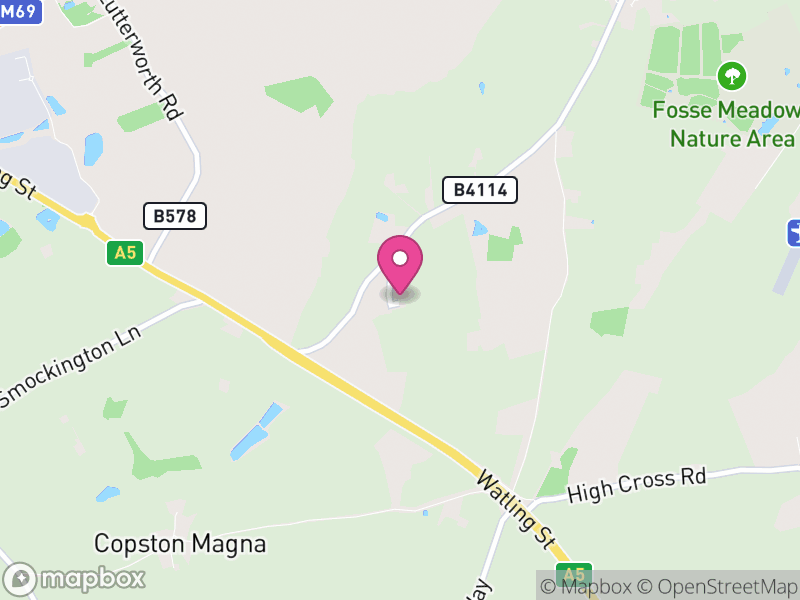 Map of Wigston Parva, Blaby