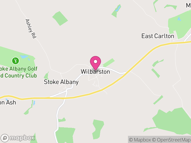 Map of Wilbarston, North Northamptonshire