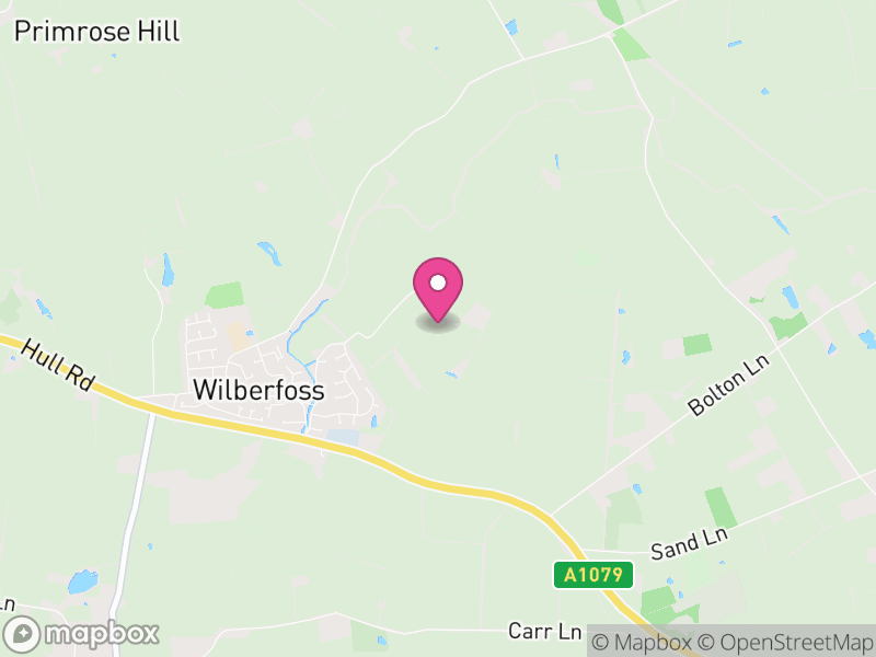 Map of Wilberfoss, East Riding of Yorkshire