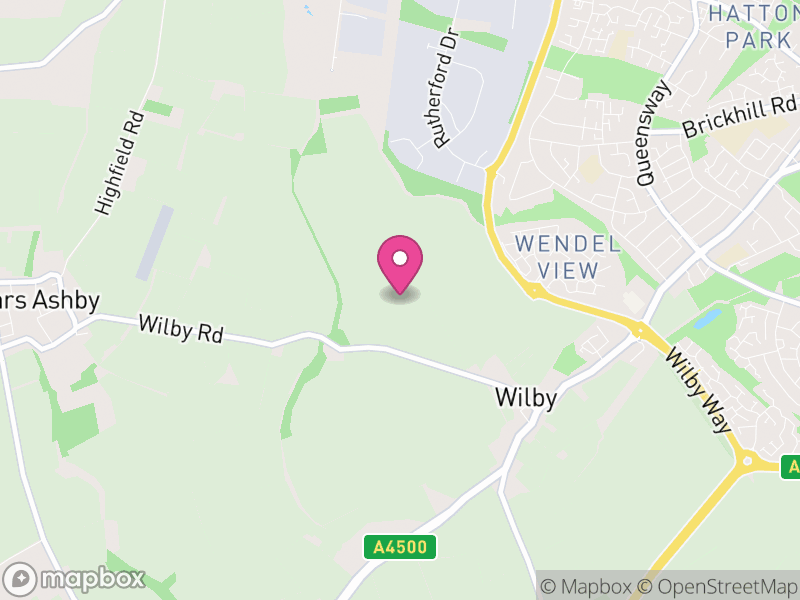 Map of Wilby, North Northamptonshire