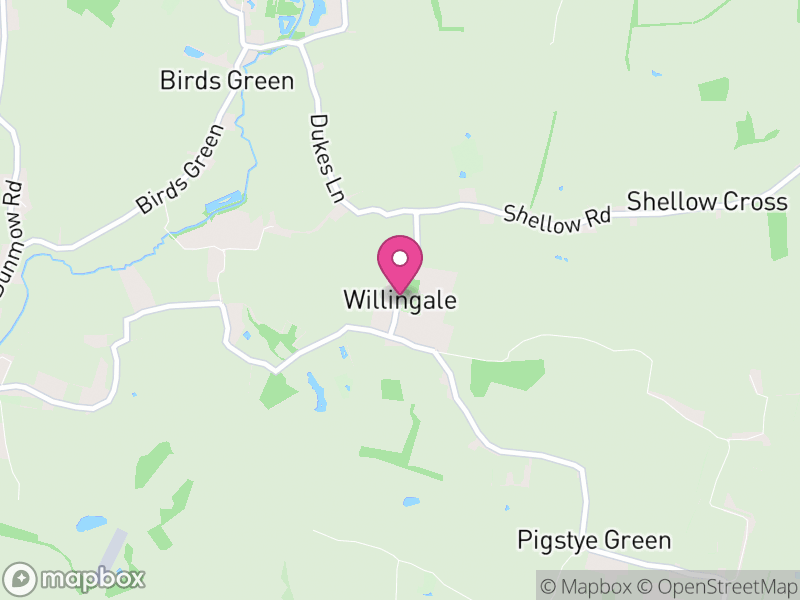 Map of Willingale, Epping Forest