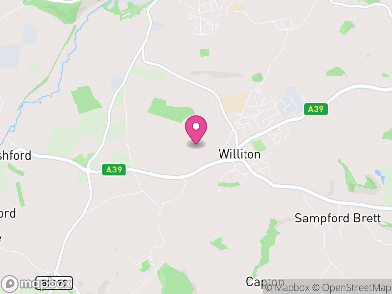 Map of Williton, Somerset