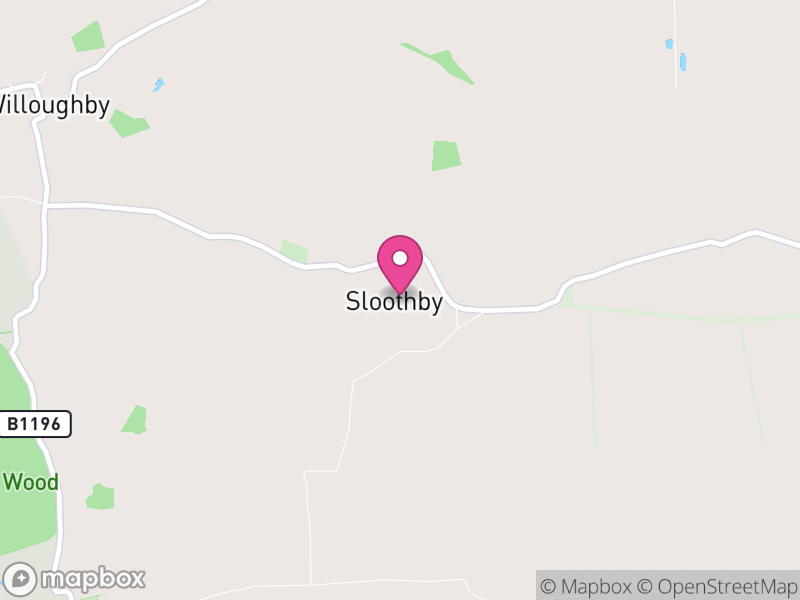 Map of Willoughby with Sloothby, East Lindsey