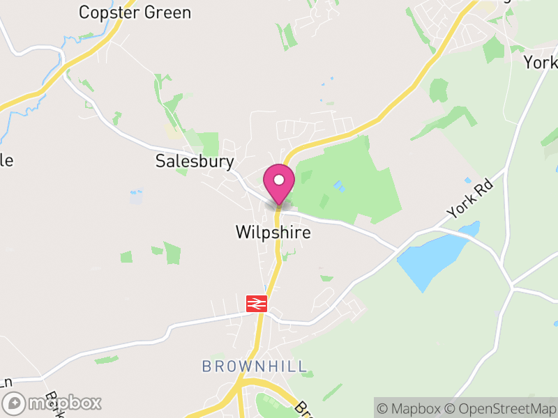 Map of Wilpshire, Ribble Valley, Lancashire, England