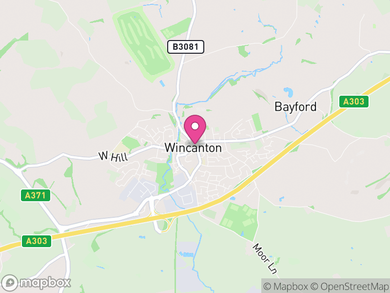 Map of Wincanton, Somerset