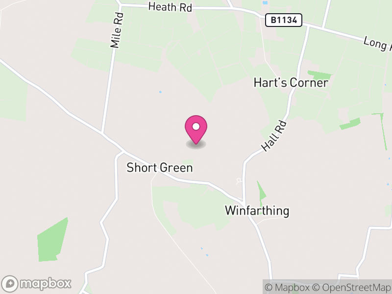 Map of Winfarthing, South Norfolk