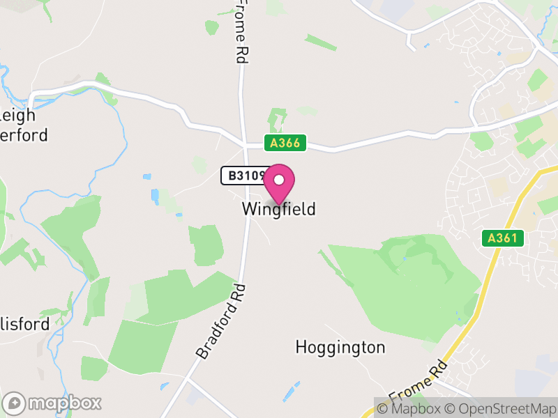 Map of Wingfield, Wiltshire