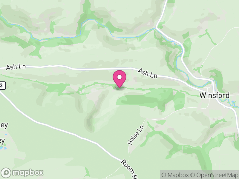 Map of Winsford, Somerset