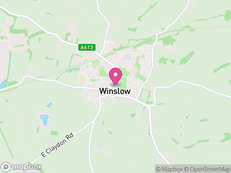 Map of Winslow, Buckinghamshire