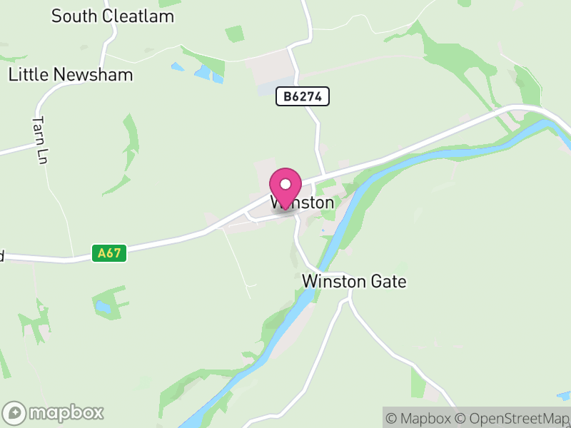 Map of Winston, County Durham