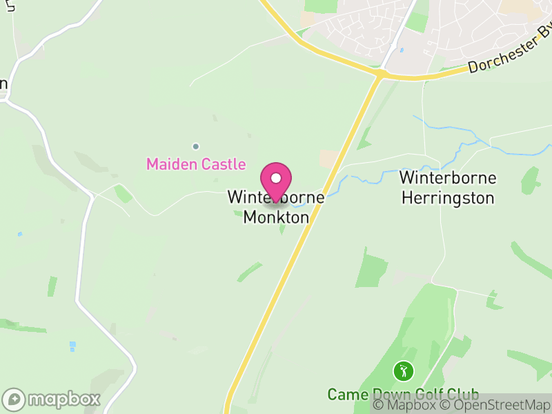Map of Winterborne Monkton, Dorset