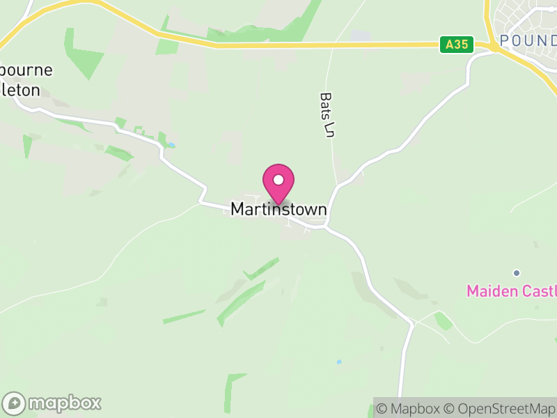 Map of Winterborne St. Martin, Dorset