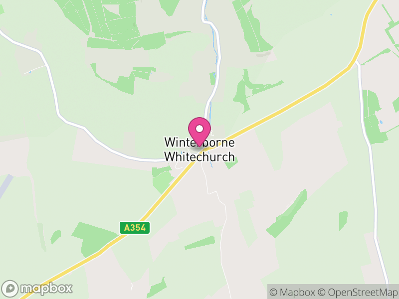 Map of Winterborne Whitechurch, Dorset