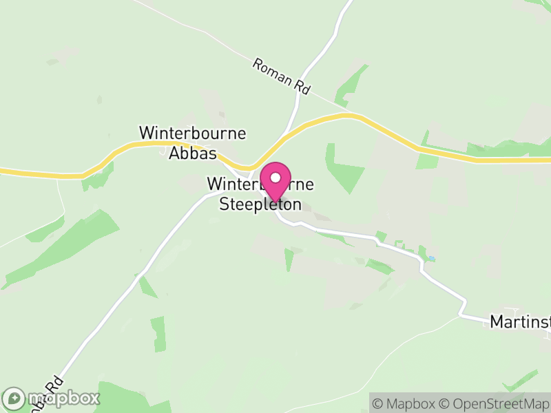 Map of Winterbourne Steepleton, Dorset