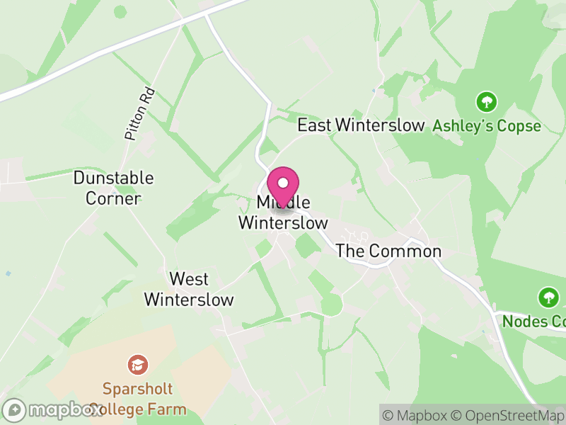 Map of Winterslow, Wiltshire