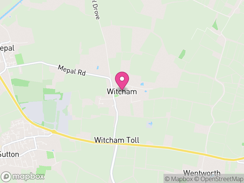 Map of Witcham, East Cambridgeshire