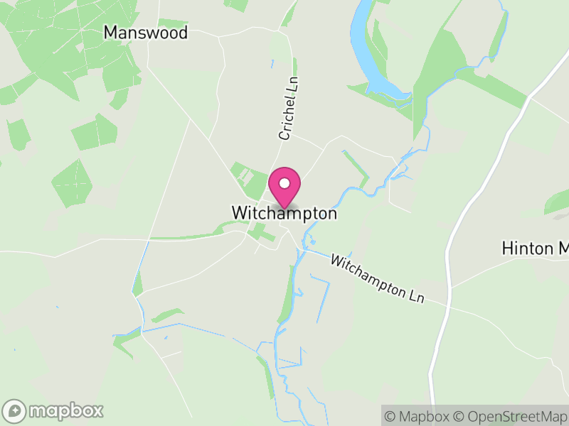 Map of Witchampton, Dorset