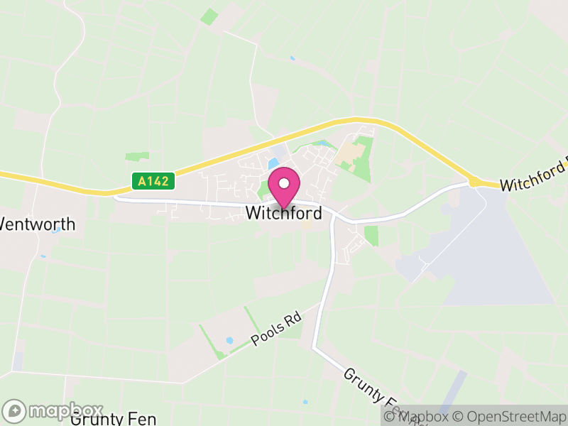 Map of Witchford, East Cambridgeshire