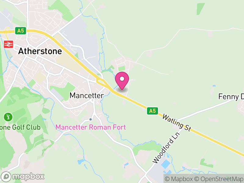 Map of Witherley, Hinckley and Bosworth