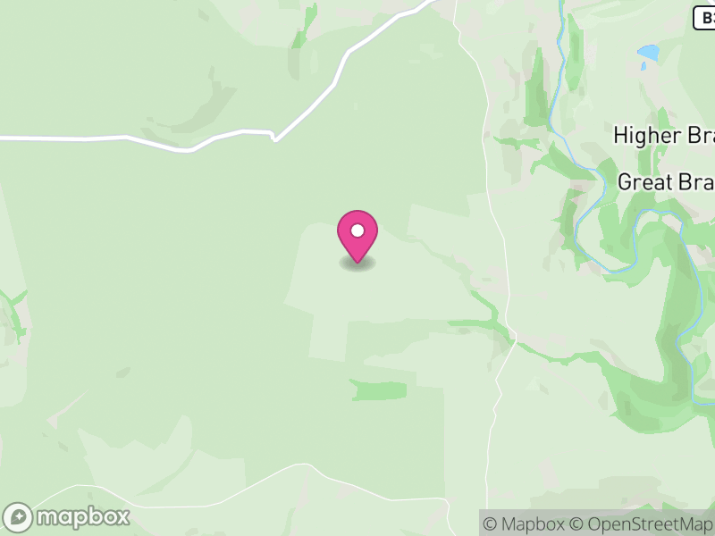 Map of Withypool and Hawkridge, Somerset