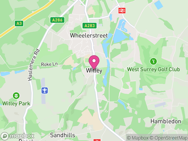 Map of Witley and Milford, Waverley