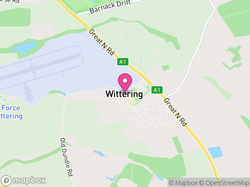 Map of Wittering, Peterborough
