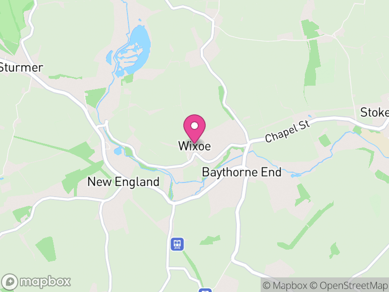 Map of Wixoe, West Suffolk