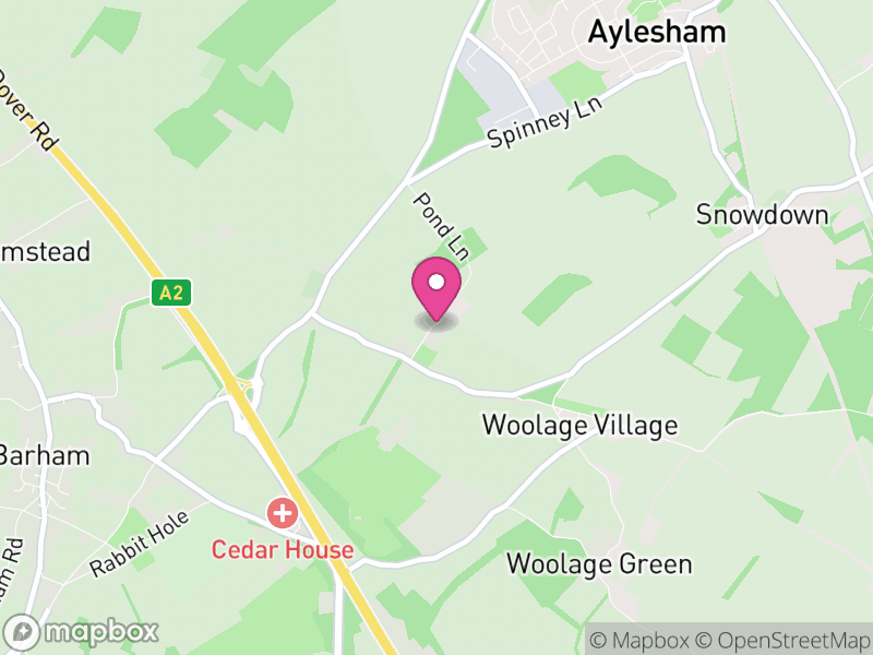 Map of Womenswold, Canterbury