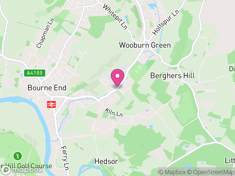 Map of Wooburn, Buckinghamshire