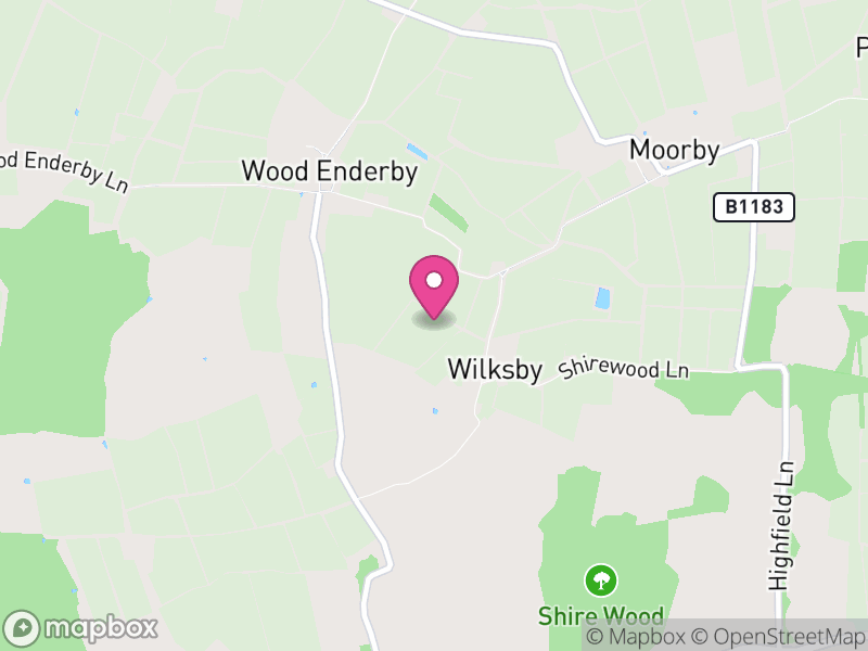 Map of Wood Enderby, East Lindsey