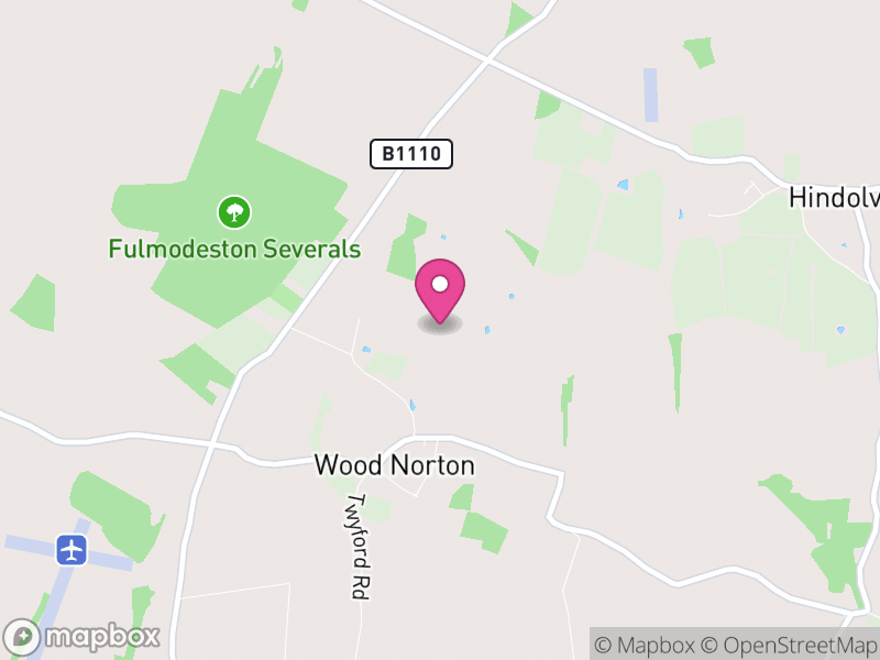 Map of Wood Norton, North Norfolk