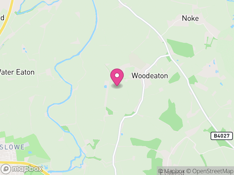 Map of Woodeaton, South Oxfordshire