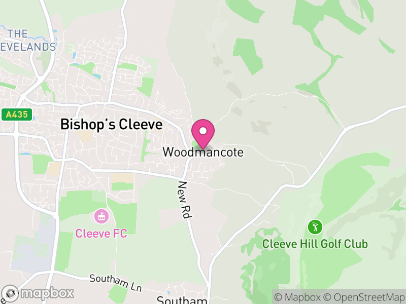 Map of Woodmancote, Tewkesbury