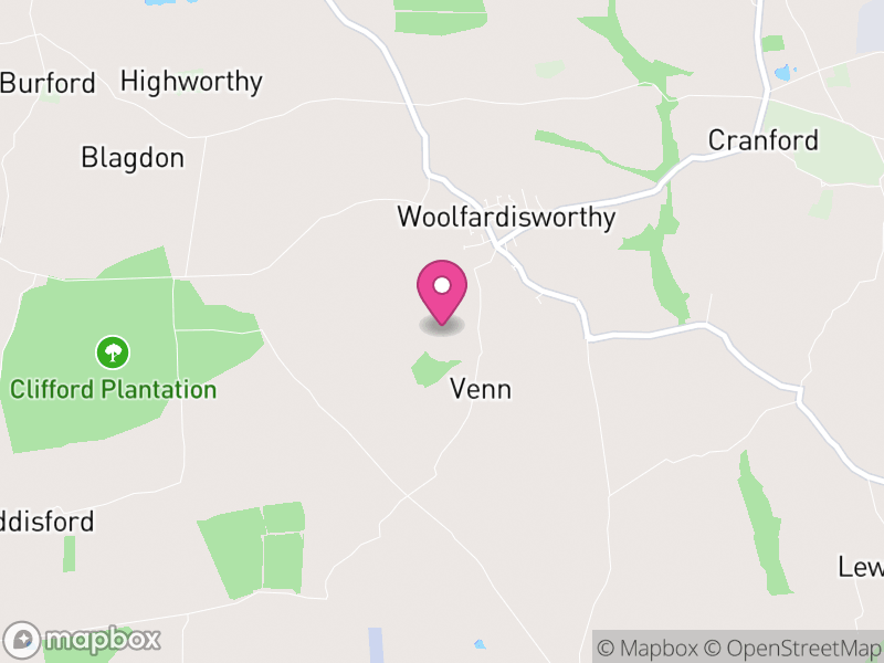 Map of Woolfardisworthy, Torridge