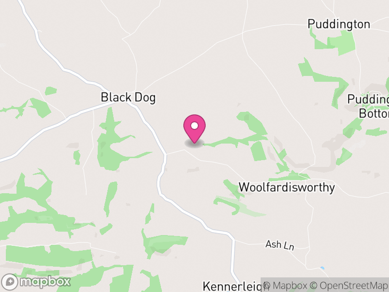 Map of Woolfardisworthy, Mid Devon