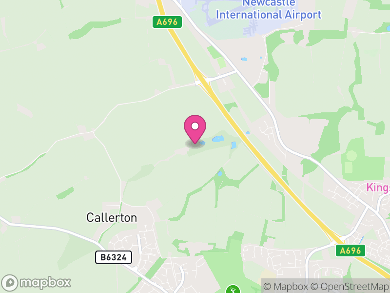 Map of Woolsington, Newcastle