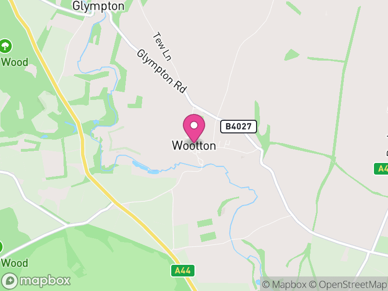 Map of Wootton, West Oxfordshire