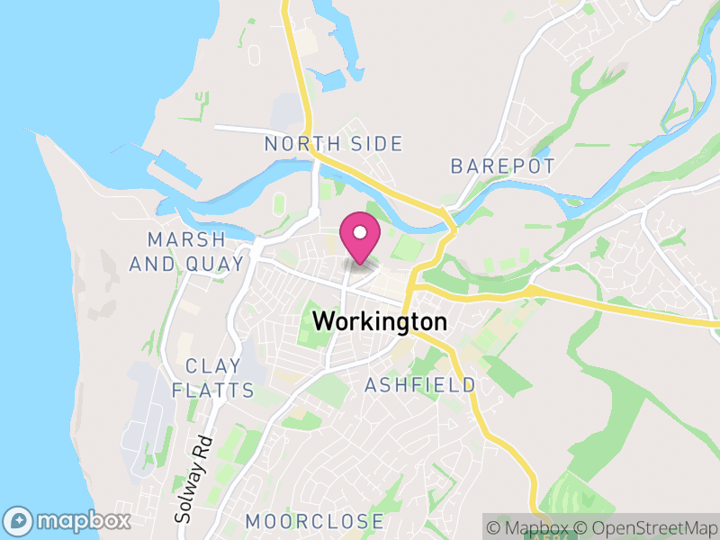 Map of Workington, Cumberland