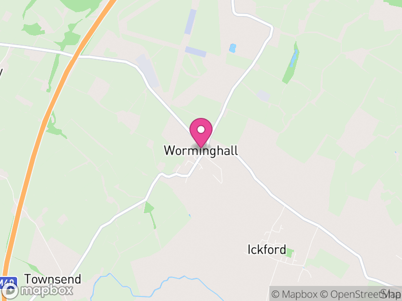 Map of Worminghall, Buckinghamshire