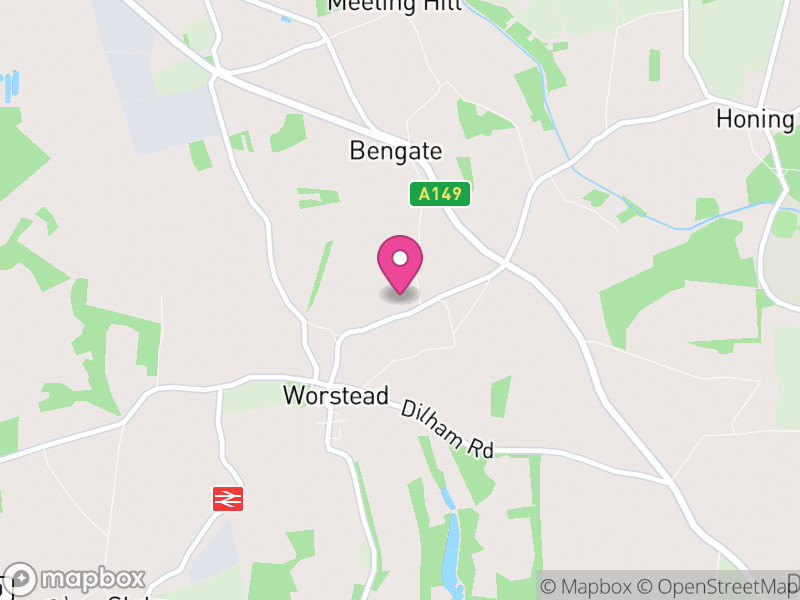 Map of Worstead, North Norfolk