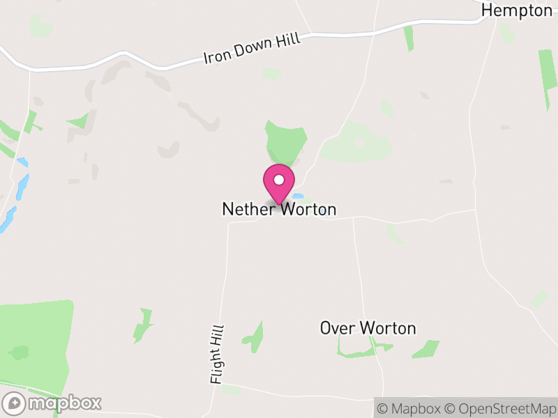 Map of Worton, West Oxfordshire