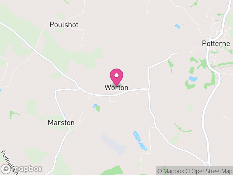 Map of Worton, Wiltshire