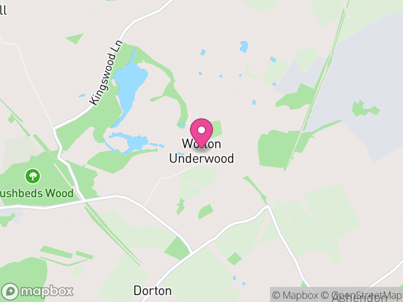 Map of Wotton Underwood, Buckinghamshire