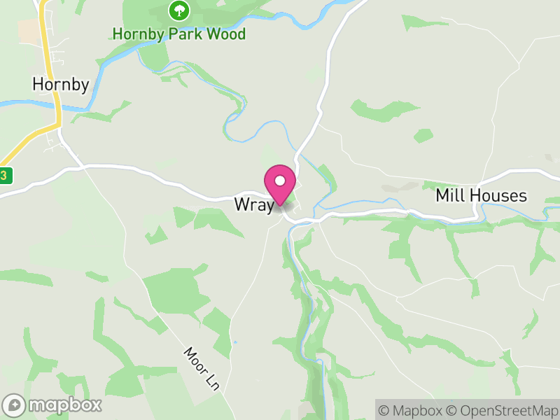 Map of Wray-with-Botton, Lancaster