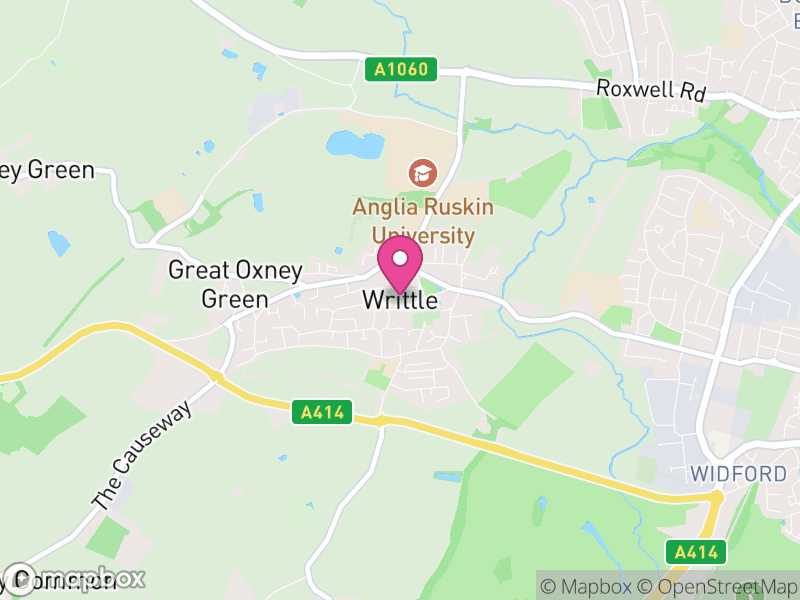 Map of Writtle, Chelmsford