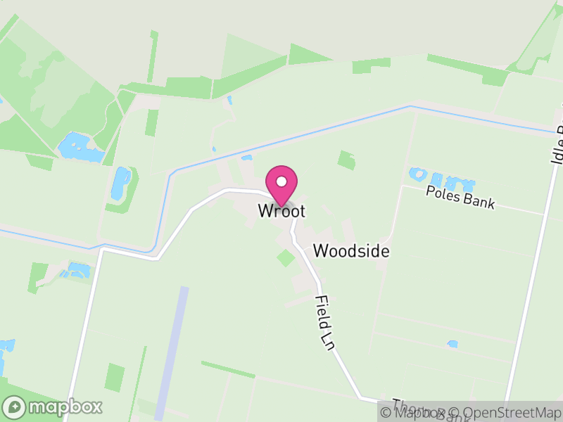 Map of Wroot, North Lincolnshire