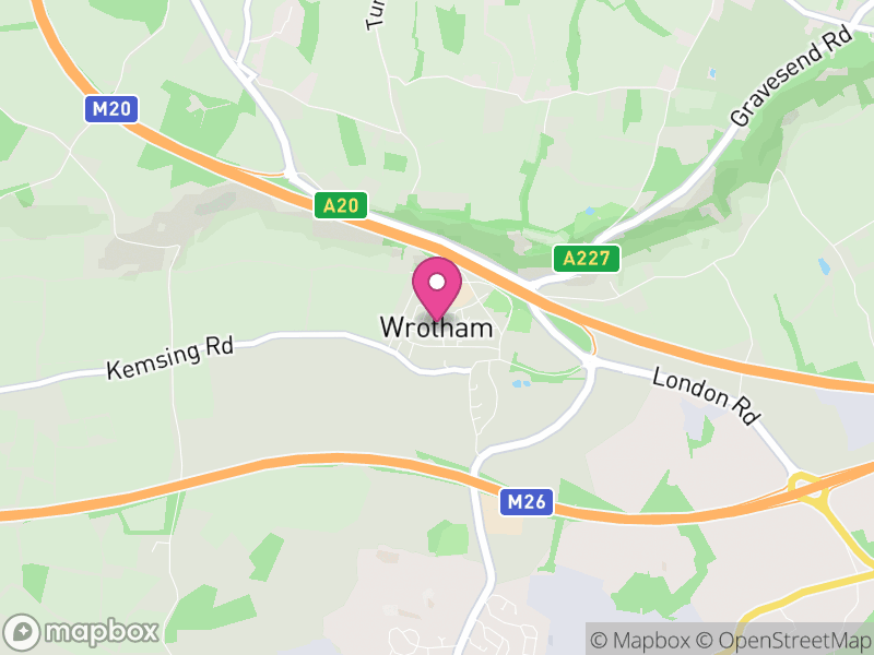 Map of Wrotham, Tonbridge and Malling