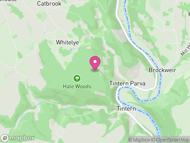 Map of Wye Valley, Monmouthshire