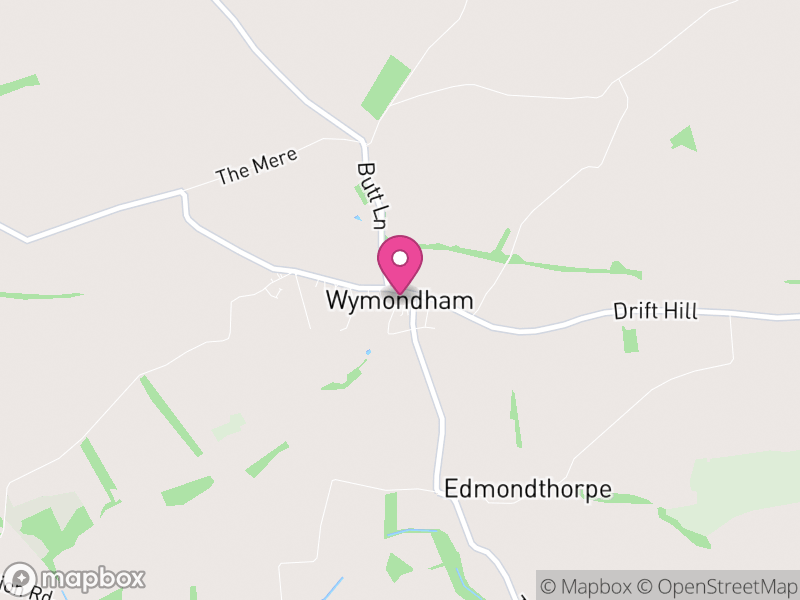 Map of Wymondham, Melton