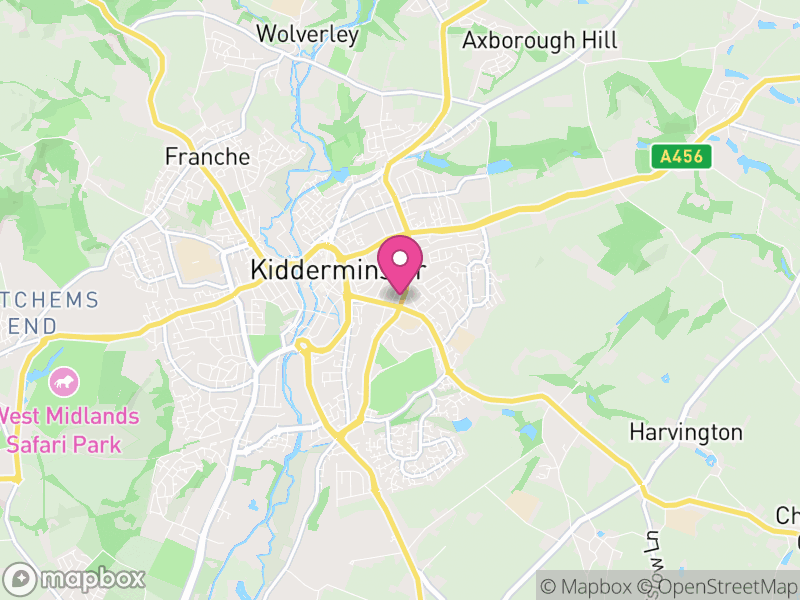 Map of Wyre Forest, Worcestershire